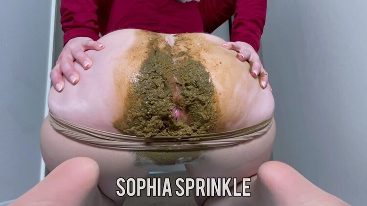 Pantyhose Poop and Smear in Red Dress FullHD - Sophia Sprinkle (2023)