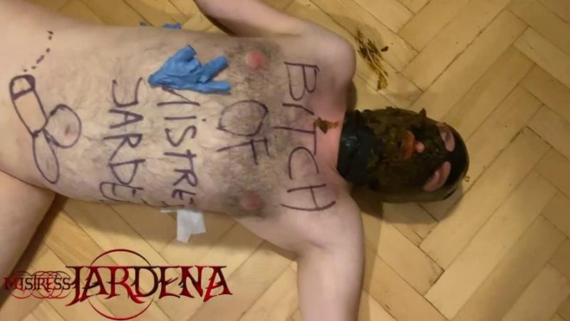Masacrated Slave bitch on first toilet session feeding shit P1 HD (2025)