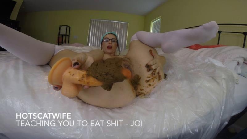 Teaching you to eat SHIT – Jerkoff Instructional P1 FullHD - HotScatWife (2025)